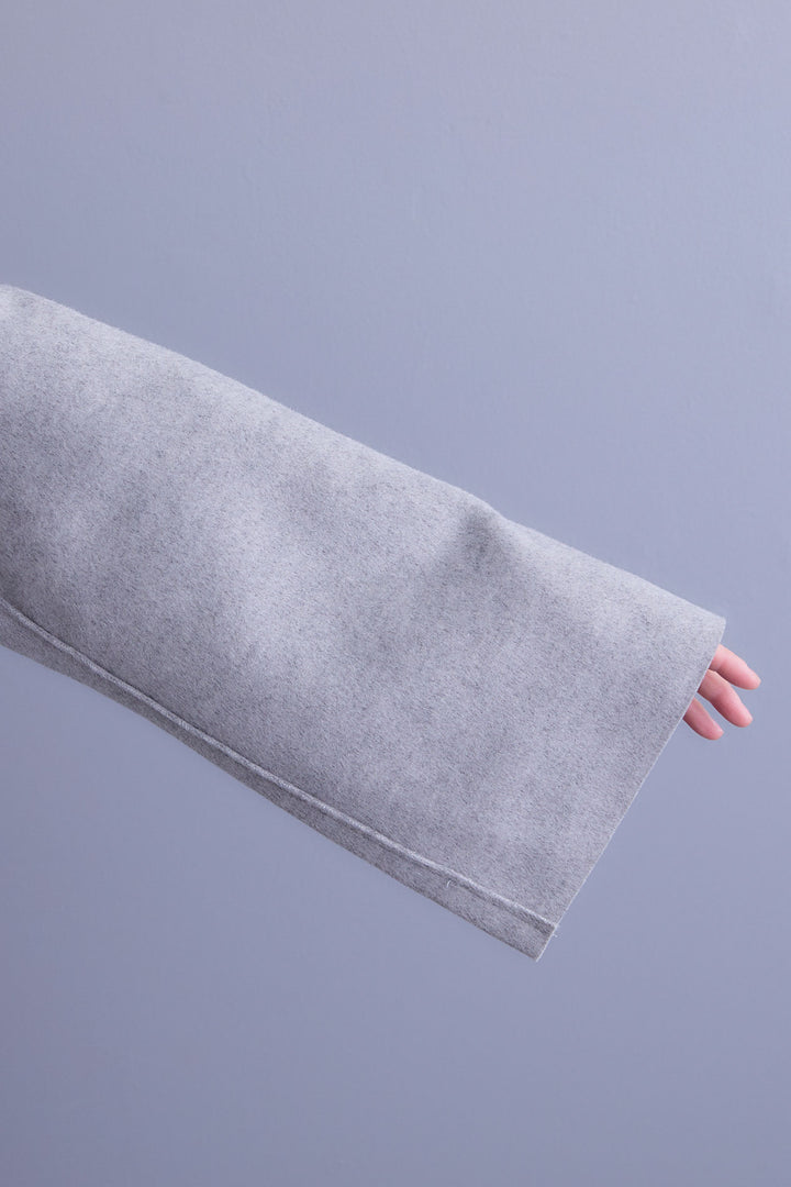 【SET】メルトンソフトショールカラーコート【ベルト付き】+ジャガードフラワースカート(2set)