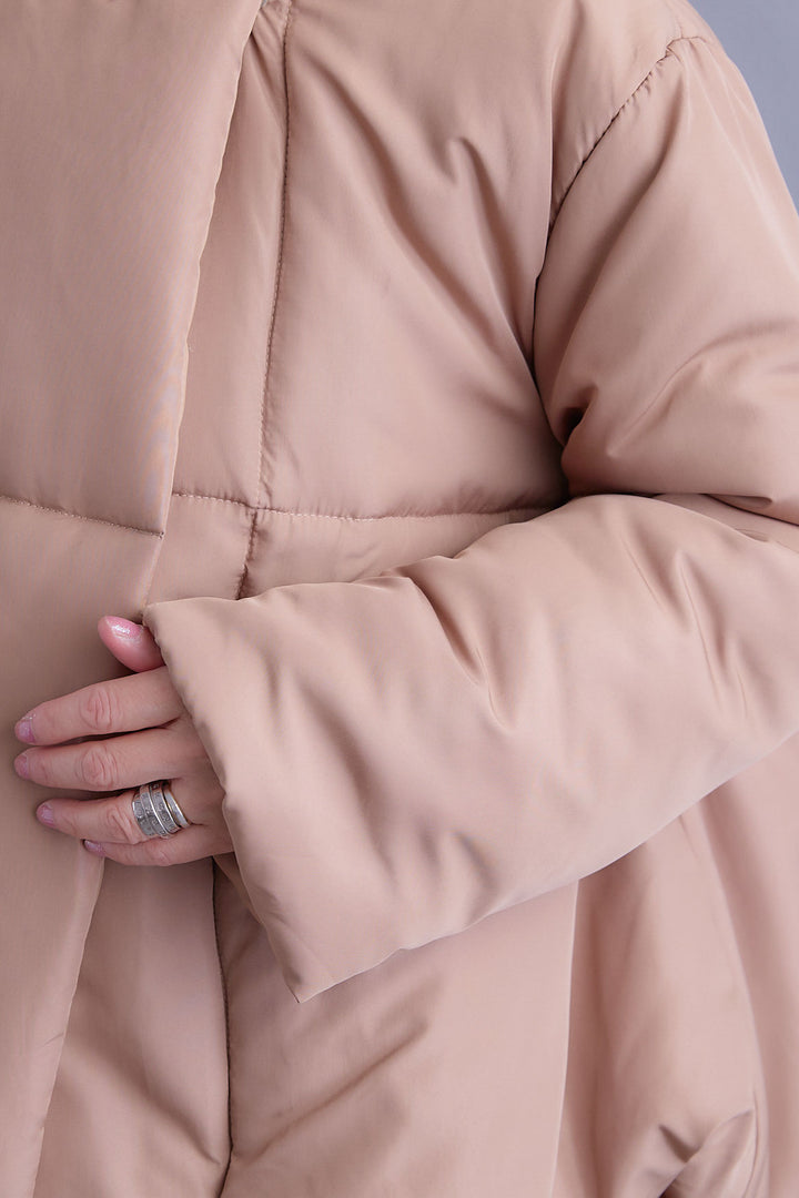 【SET】バルーンシルエットエアパフジャケット+ジャガードフラワースカート(2set)