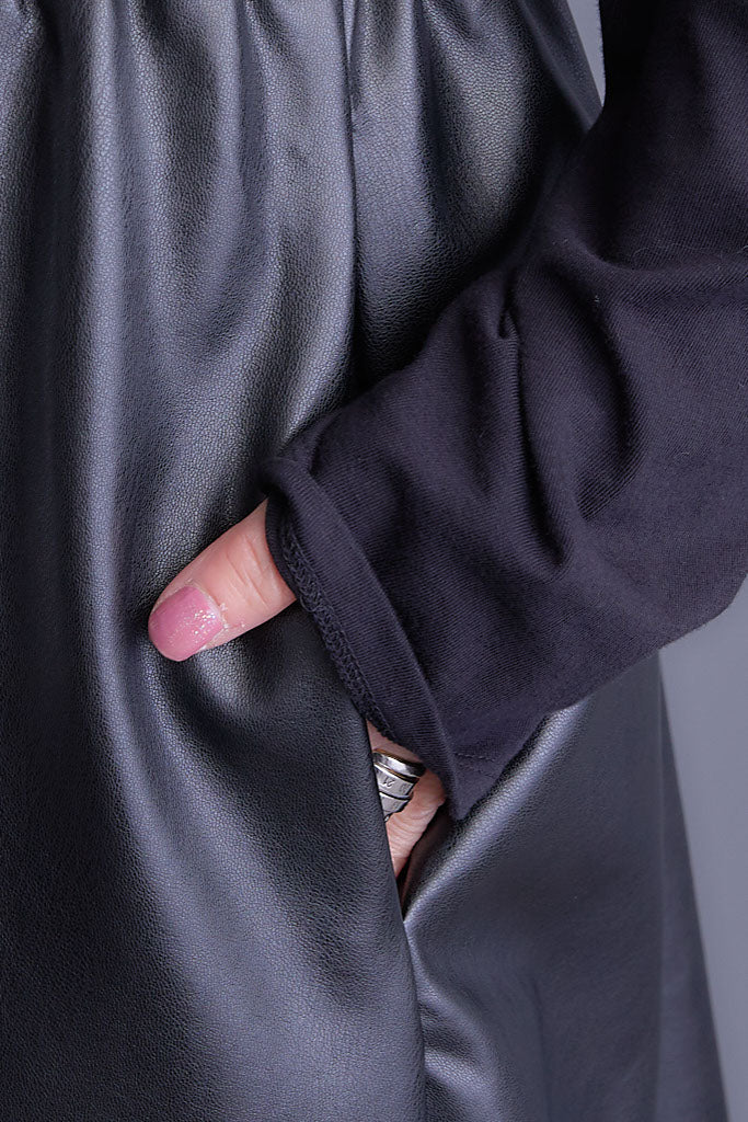 【予約】バルーンシルエットエコレザースカート