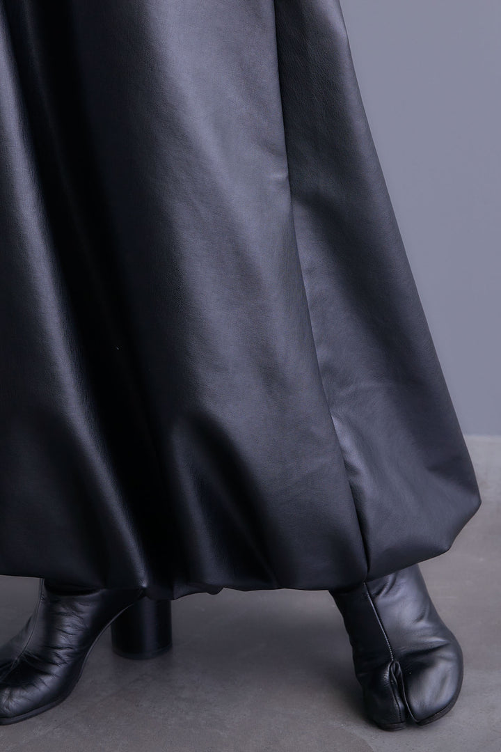 【予約】バルーンシルエットエコレザースカート