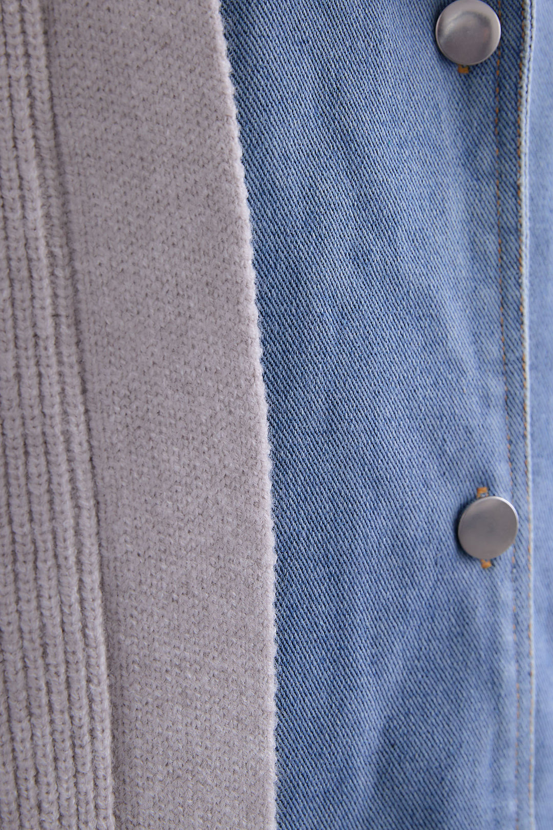 【予約】デニムライダースニットカーディガン