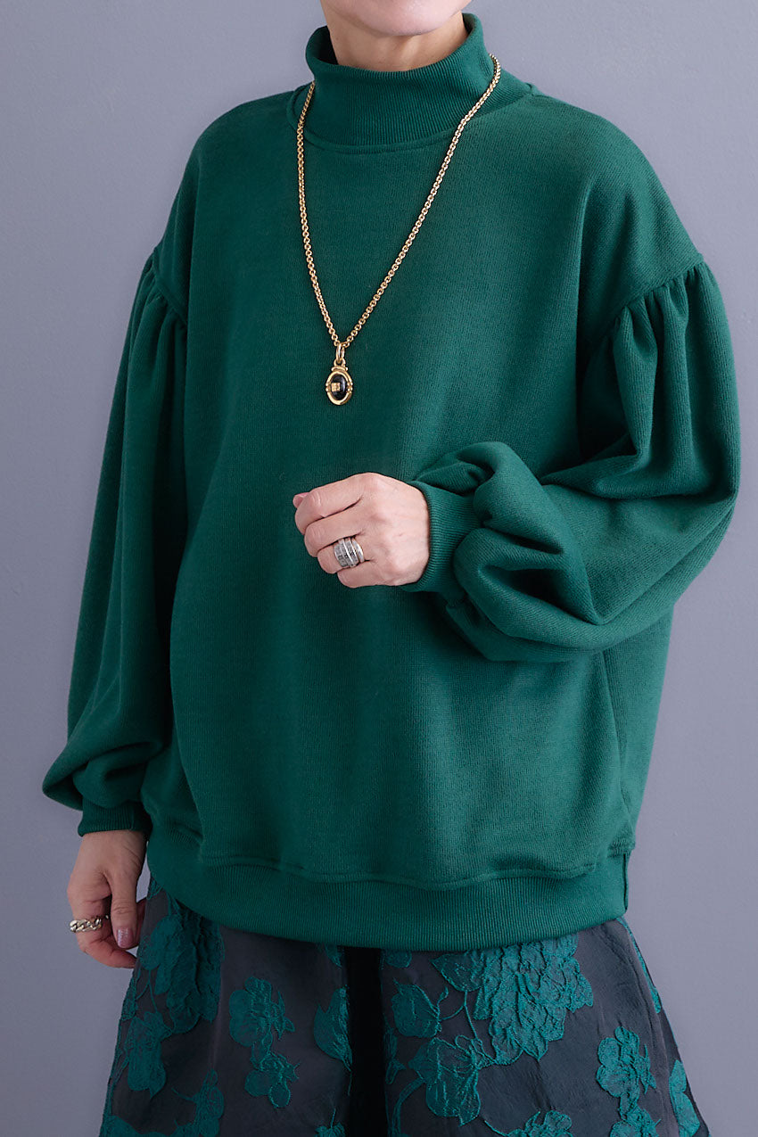 【予約】ボリュームスリーブモックネックプルオーバー