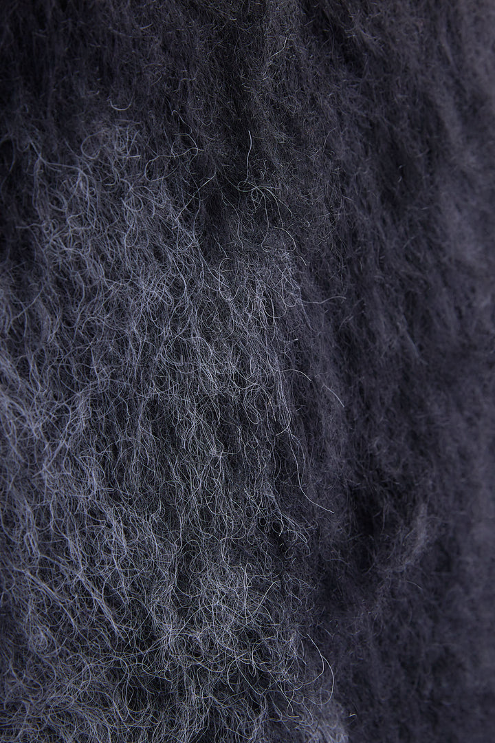 【予約】ミックスヤーンインターシャブロッキングニット