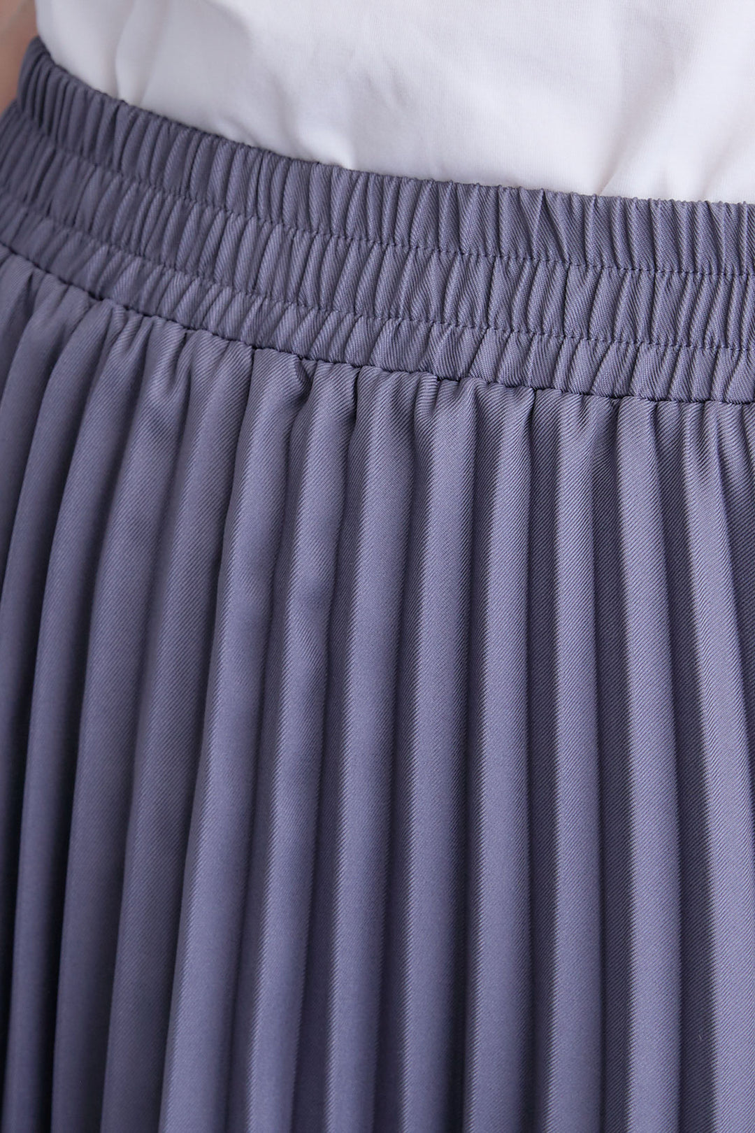 【SET】ウエストベルトアシンメトリーニットトップス+アシンメトリープリーツスカート(2set)