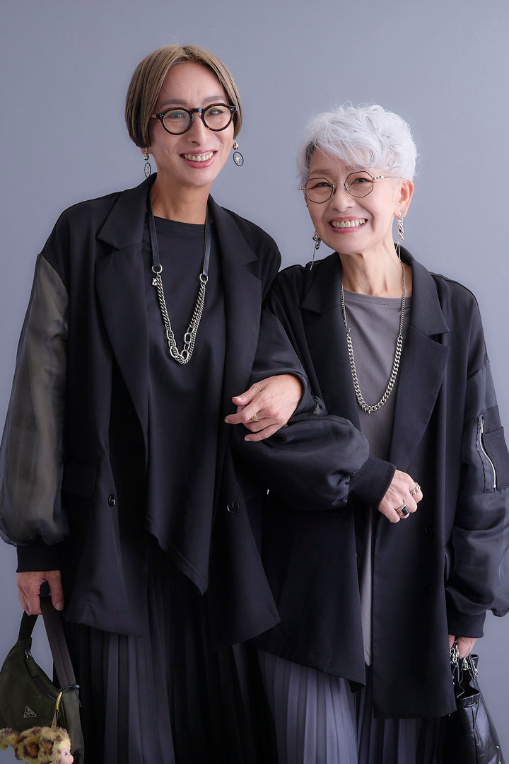 【新色追加】【予約】チュールレイヤードMA-1ジャケット