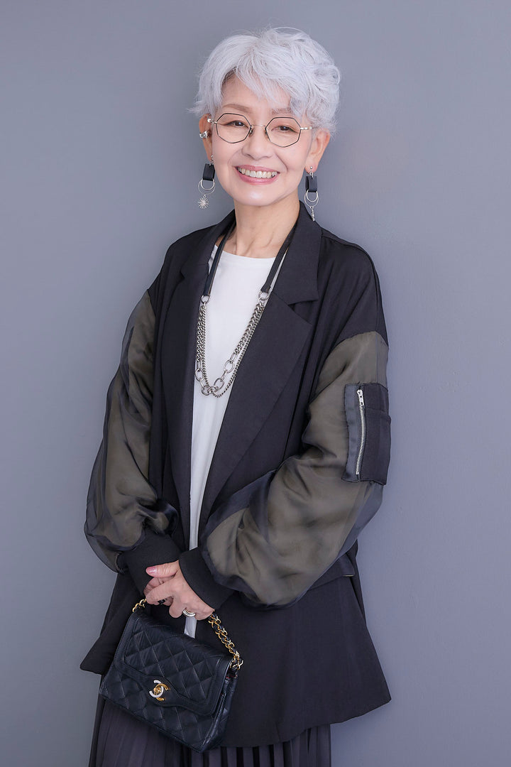 【新色追加】【予約】チュールレイヤードMA-1ジャケット