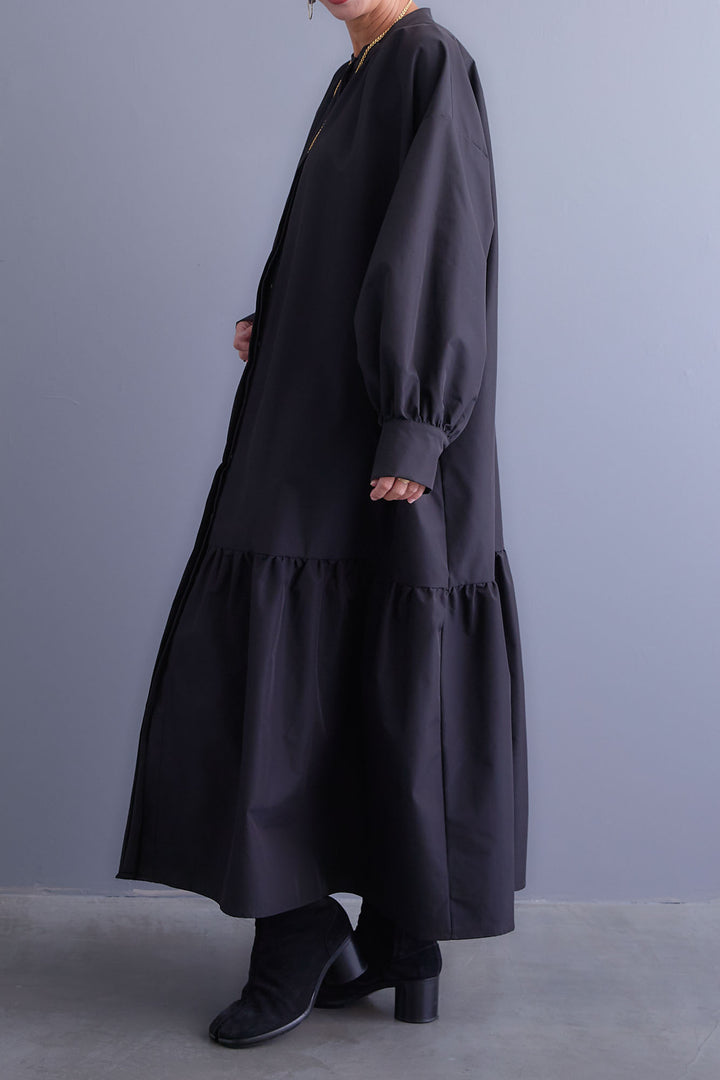 【予約】ボリュームスリーブバックシャンワンピース