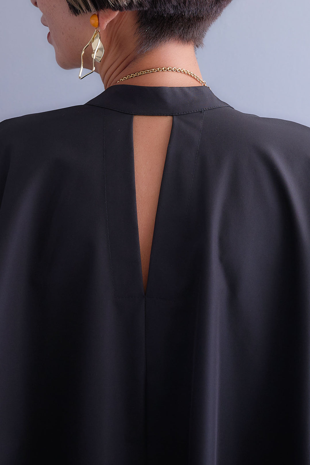 【予約】ボリュームスリーブバックシャンワンピース