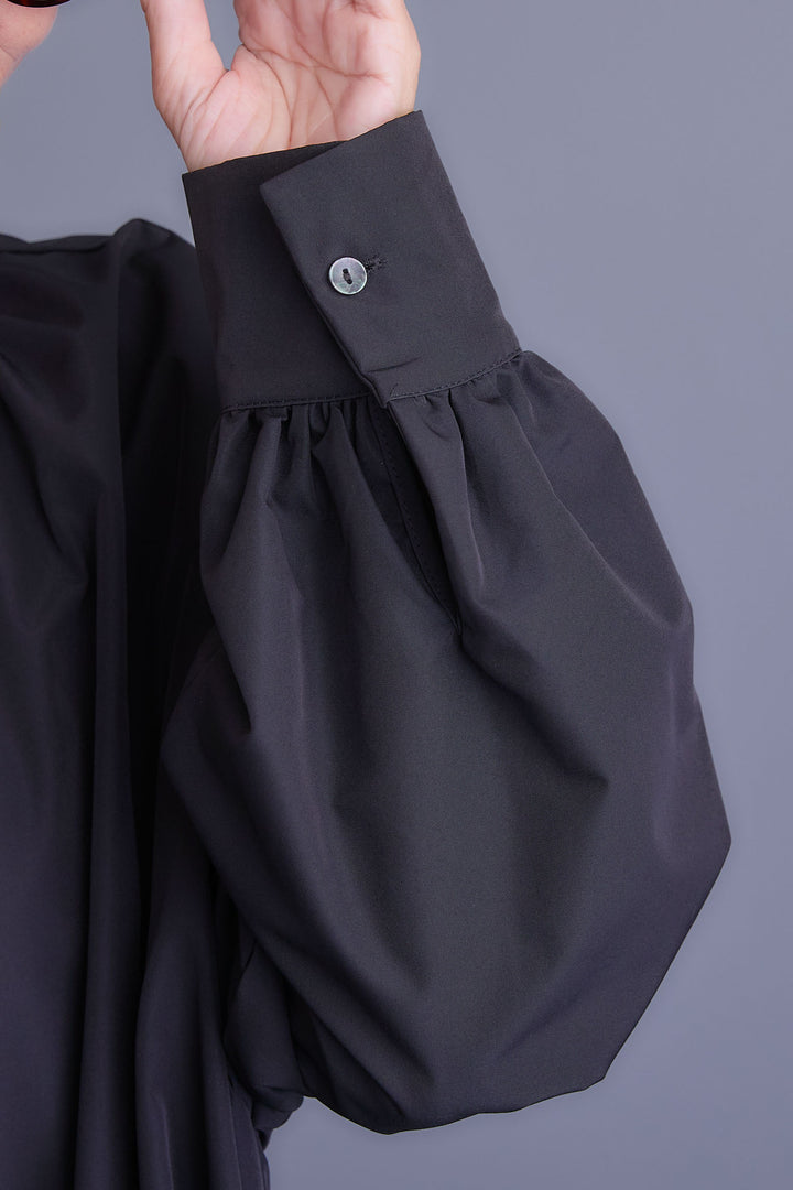 【予約】ボリュームスリーブバックシャンワンピース