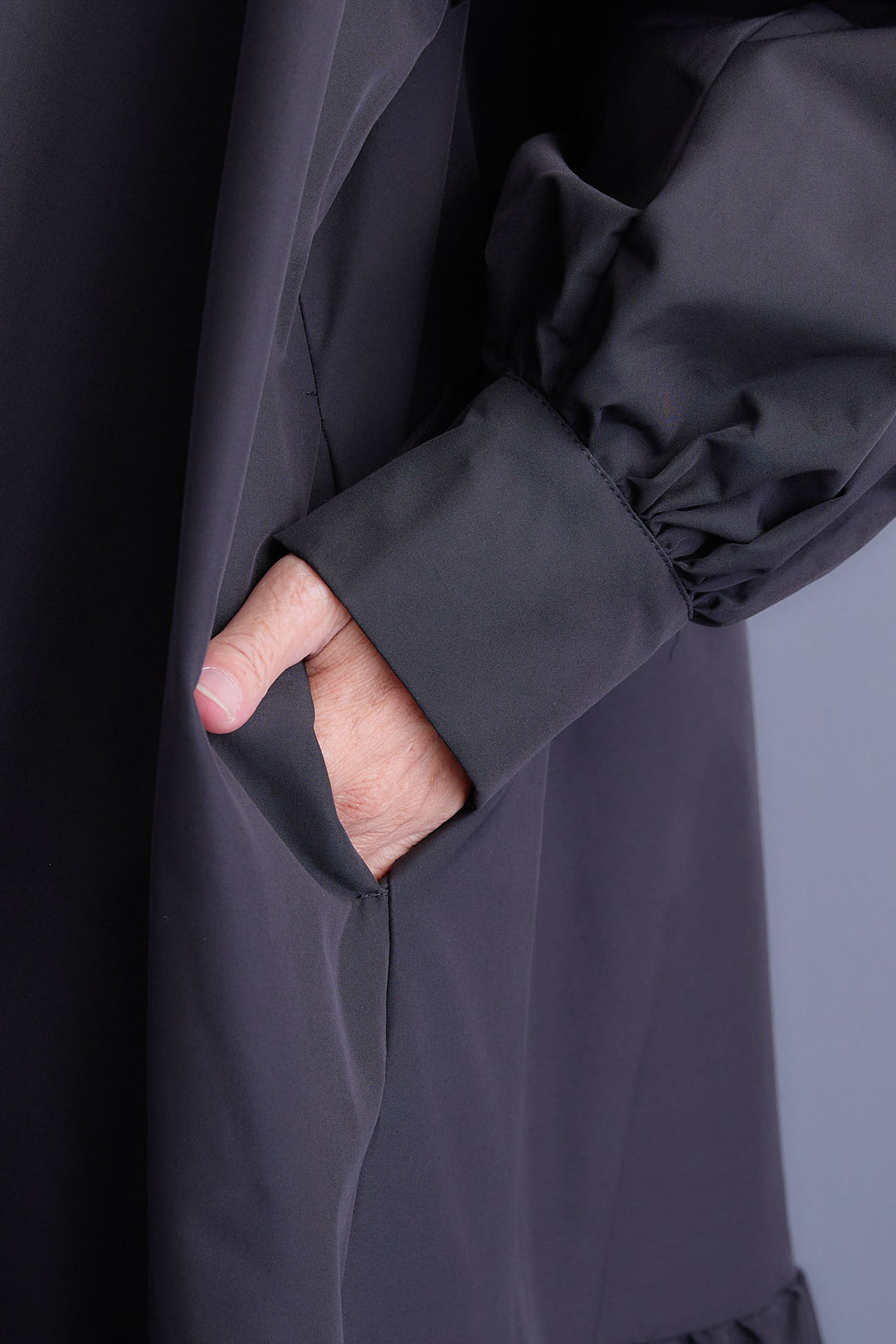 【予約】ボリュームスリーブバックシャンワンピース