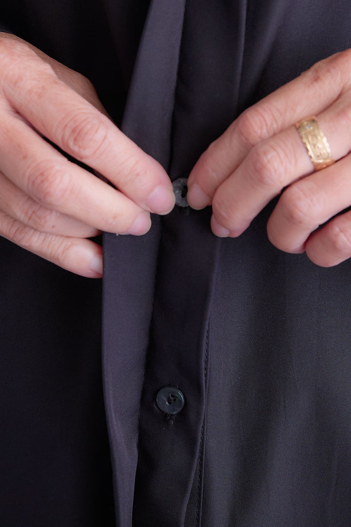 【予約】ボリュームスリーブバックシャンワンピース