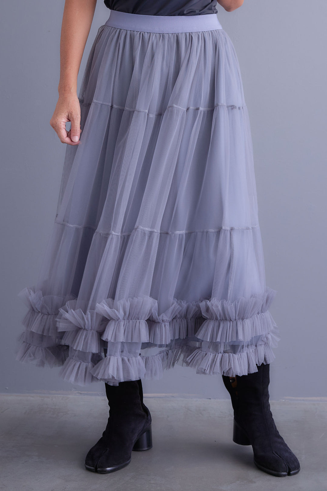【予約】フリルチュールティアードスカート