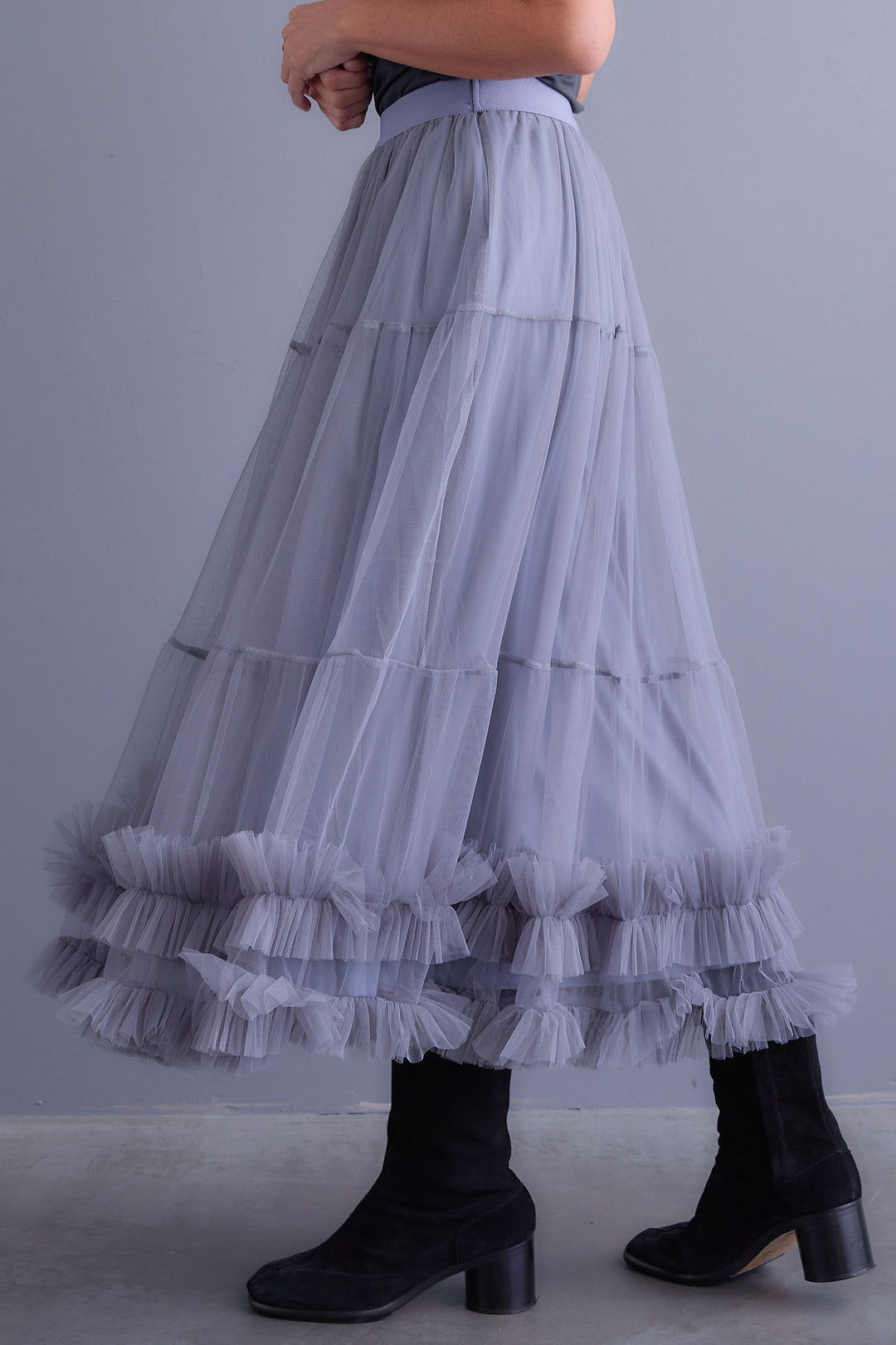 【予約】フリルチュールティアードスカート