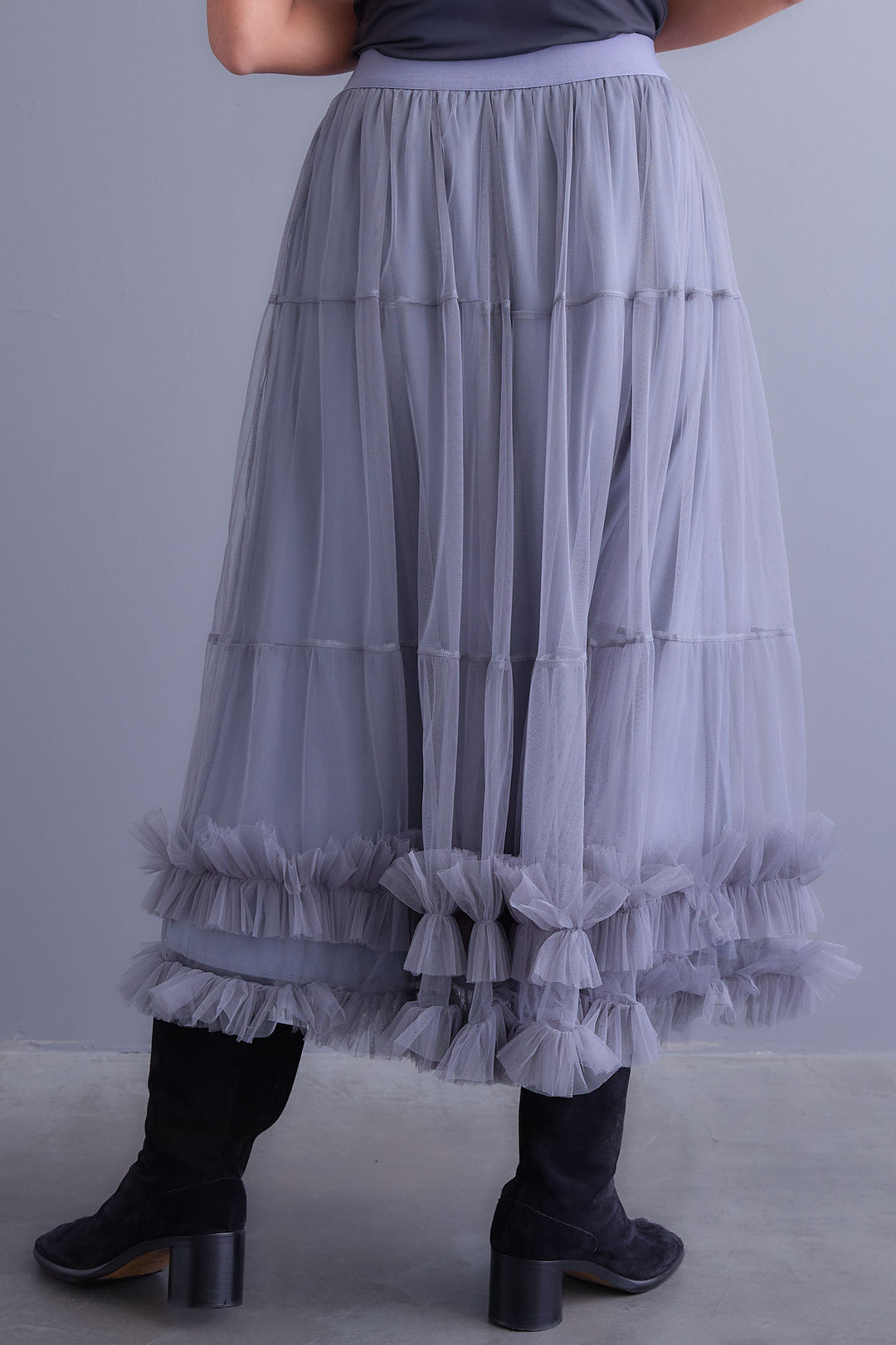 【予約】フリルチュールティアードスカート