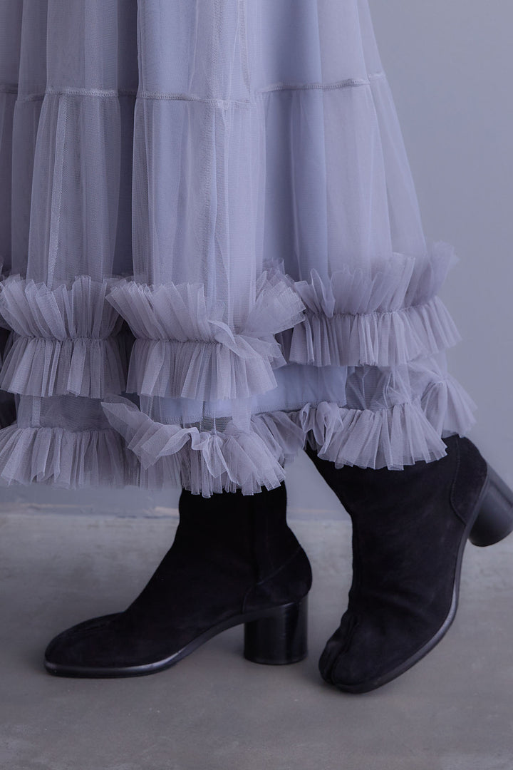 【予約】フリルチュールティアードスカート