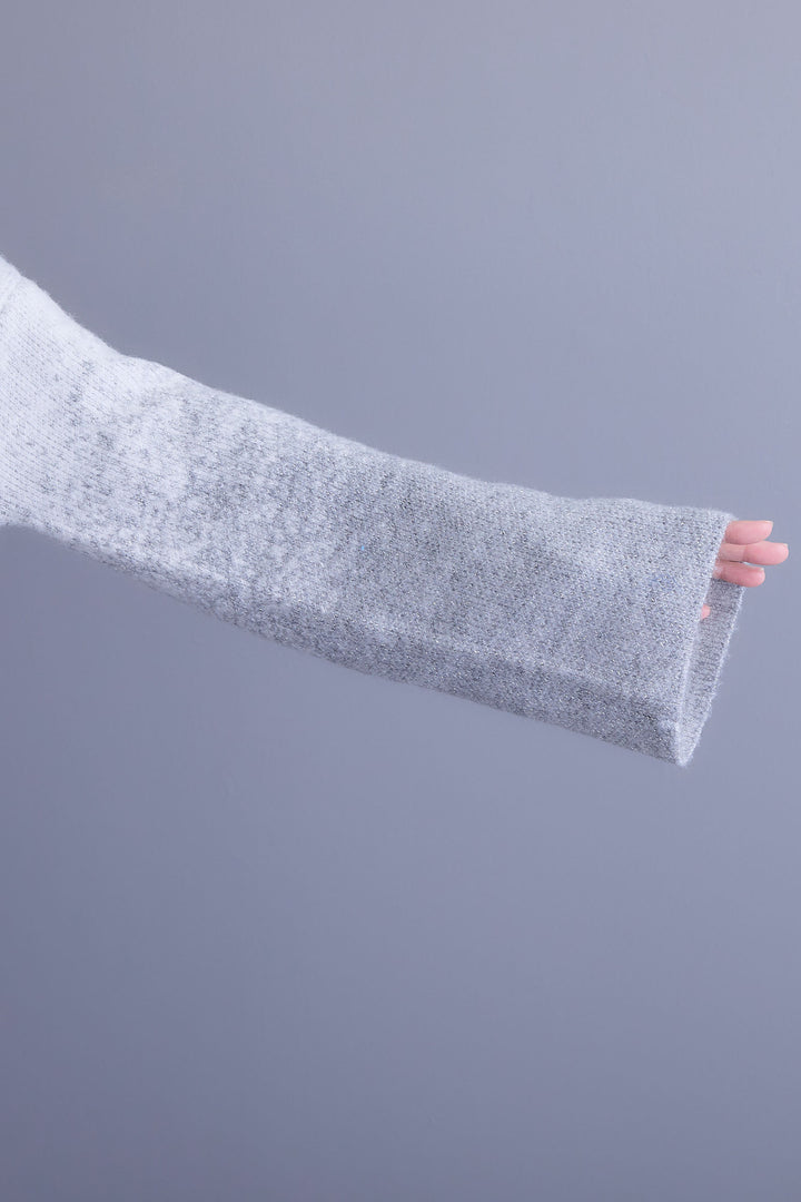 【SET】グラデーションラメキーネックニット+グレンチェックプリーツスカート(2set)