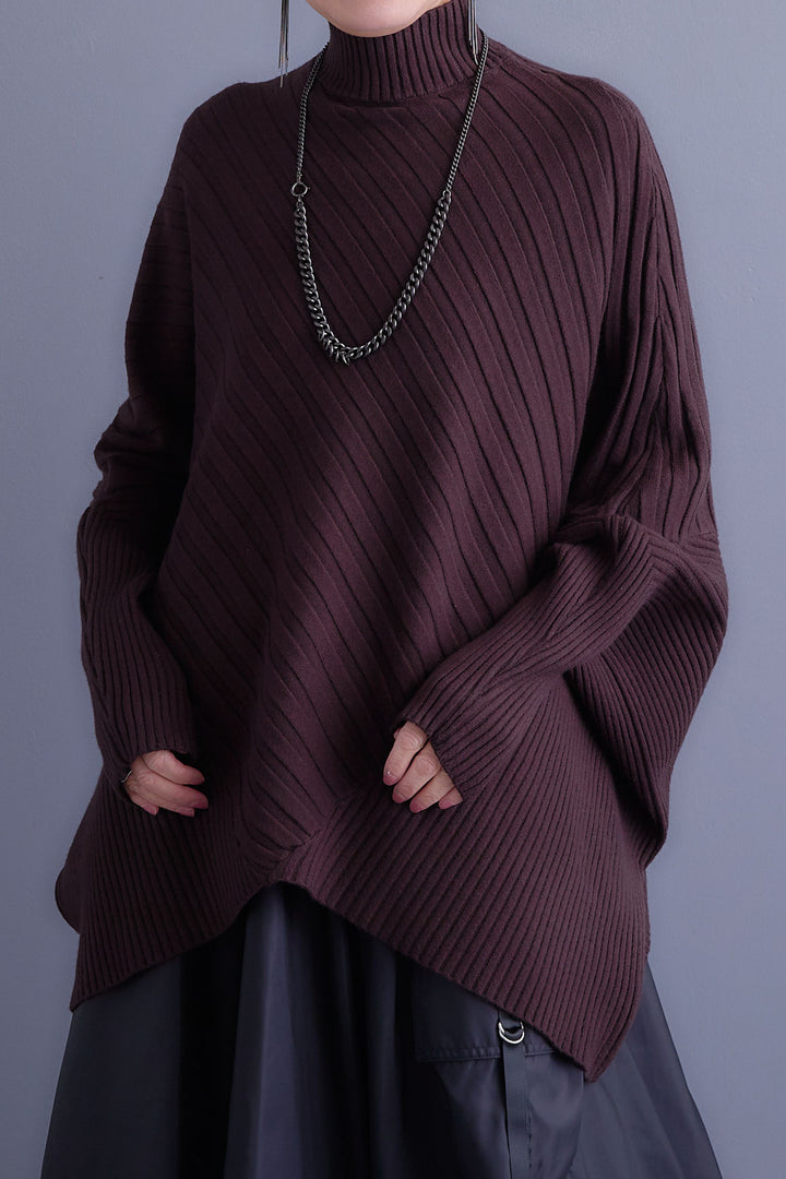 【SET】ワイドリブドルマンニット+グレンチェックプリーツスカート(2set)