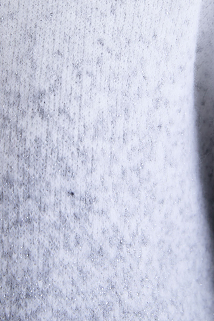 【SET】グラデーションラメクルーネックニット+ダブルプリーツロングスカート(2set)