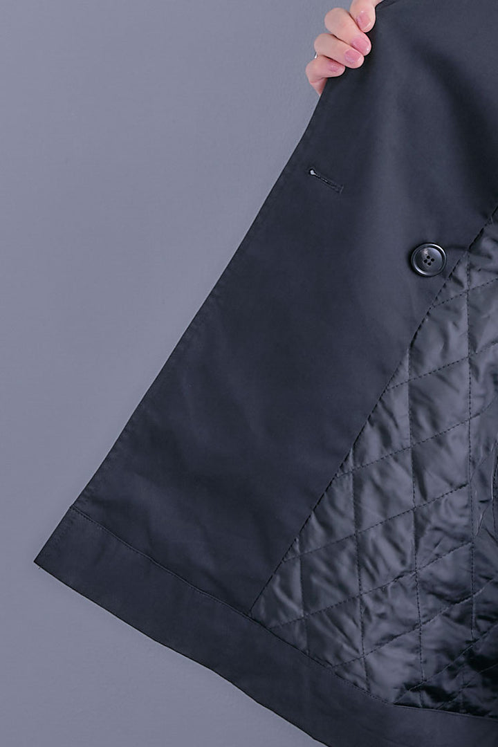 【SET】アシンメトリーオーバーニット+シャーリングMA-1オーバートレンチ【2WAY】+アシンメトリープリーツスカート(3set)