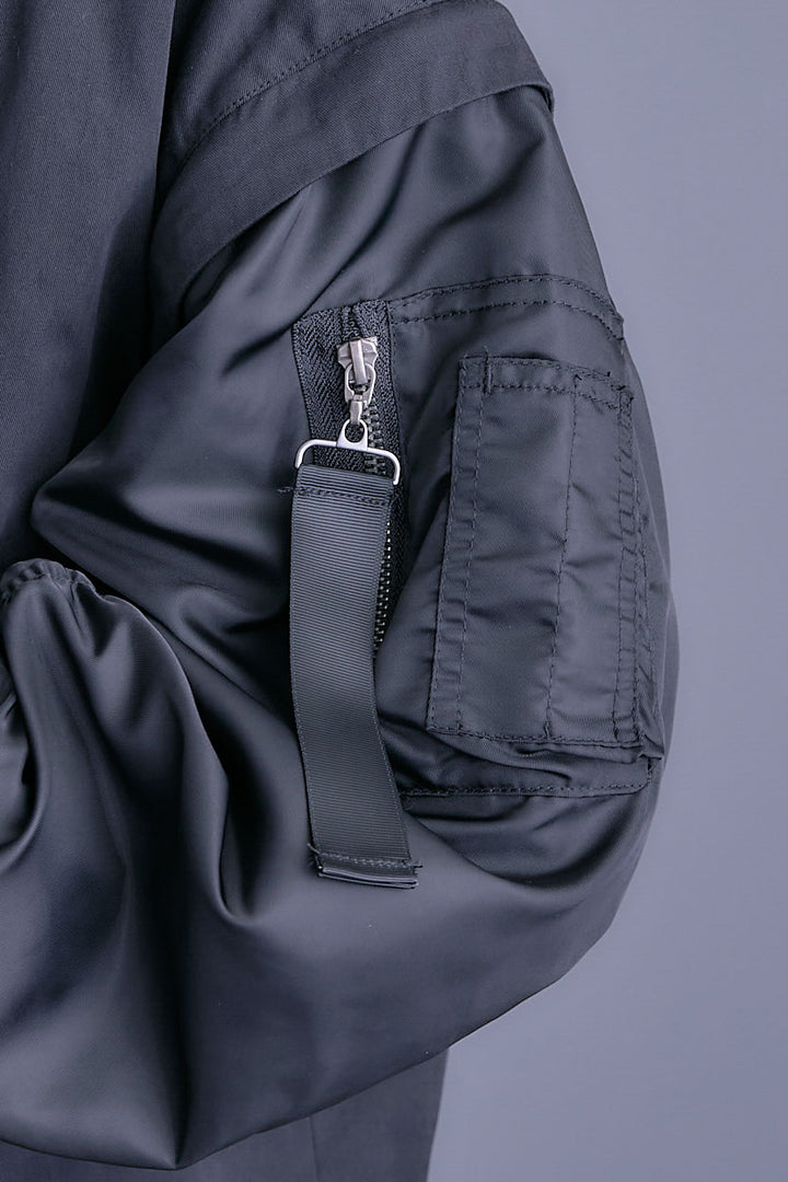 【予約】シャーリングMA-1オーバートレンチ【2WAY】