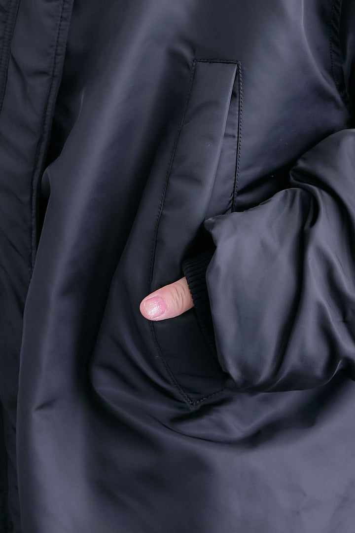 【SET】アシンメトリーオーバーニット+2WAYオーバーカラーN-3Bジャケット+アシンメトリープリーツスカート(3set)