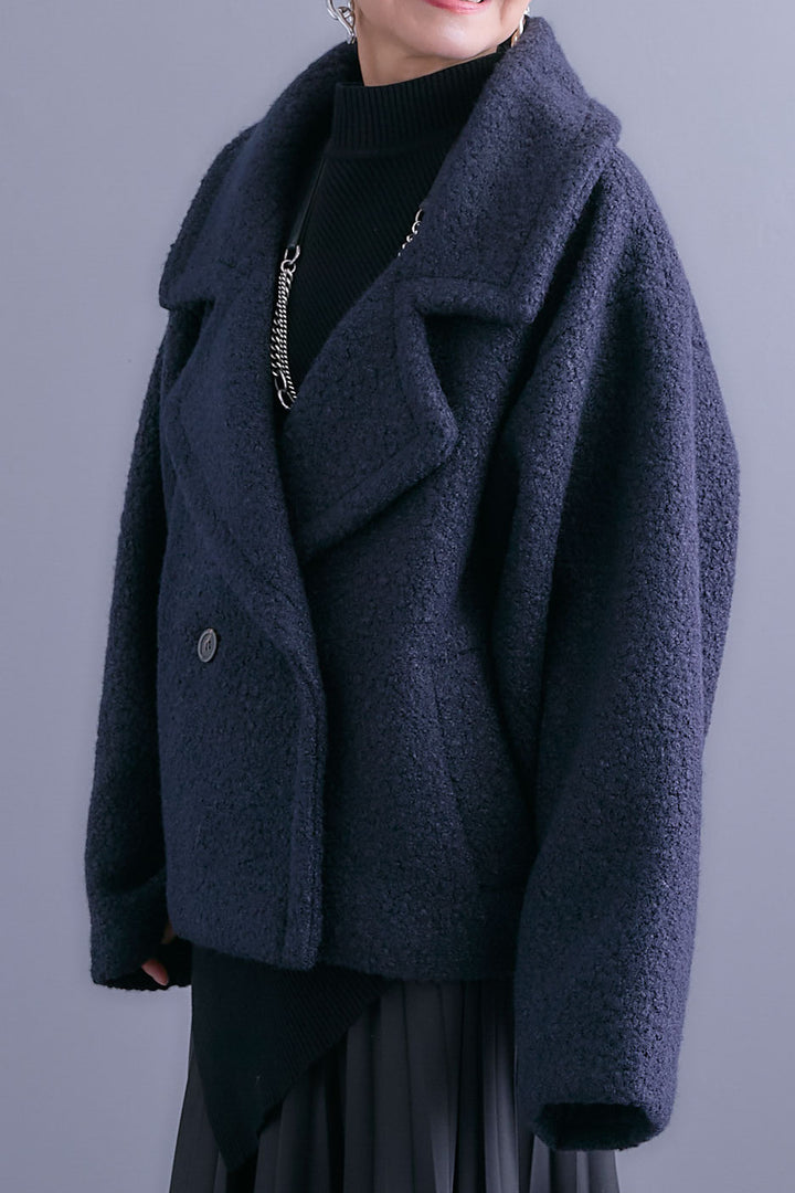 【予約】ブークレーオーバーミディコート