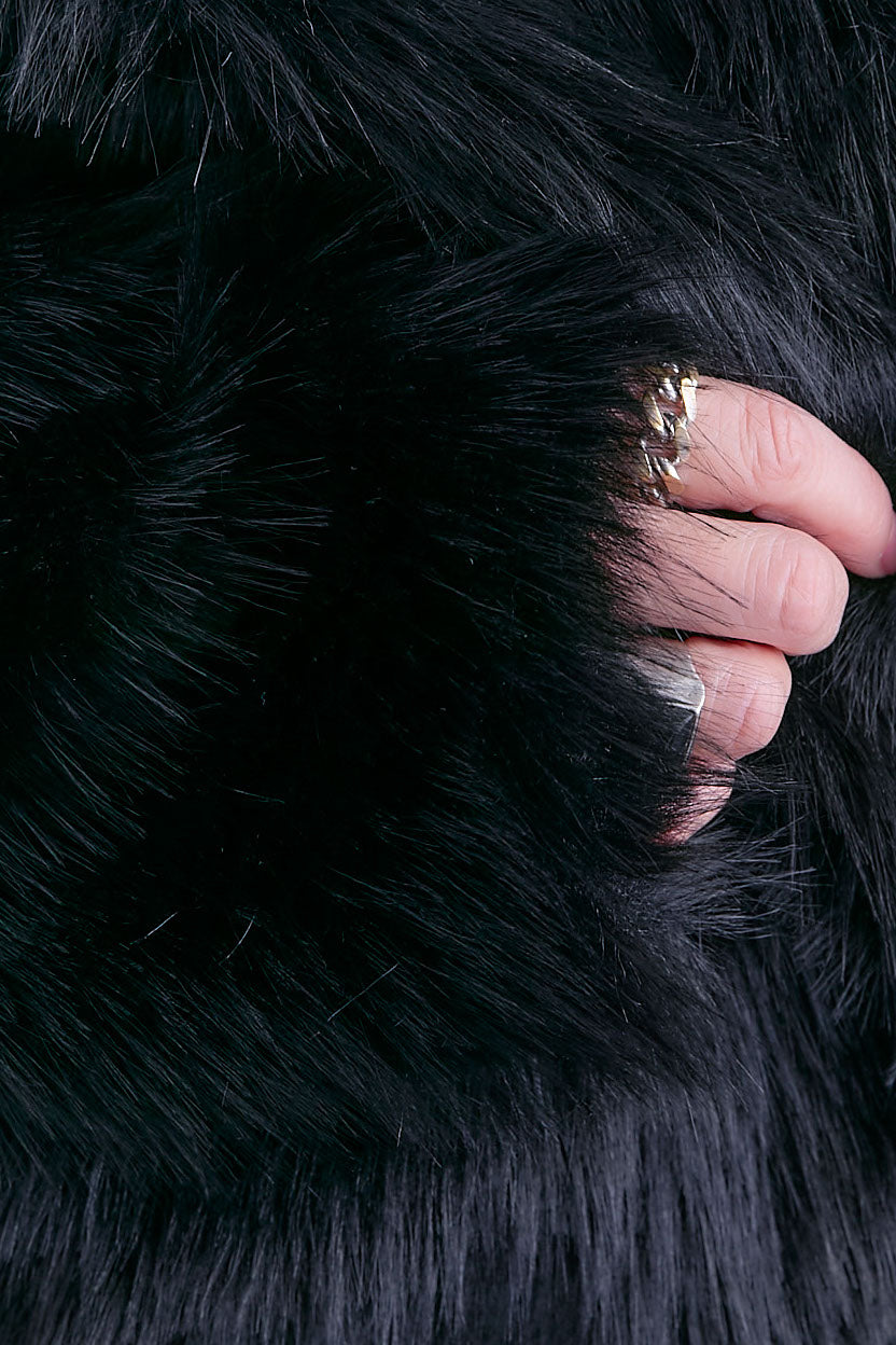 【予約】テーラードカラーファーコート