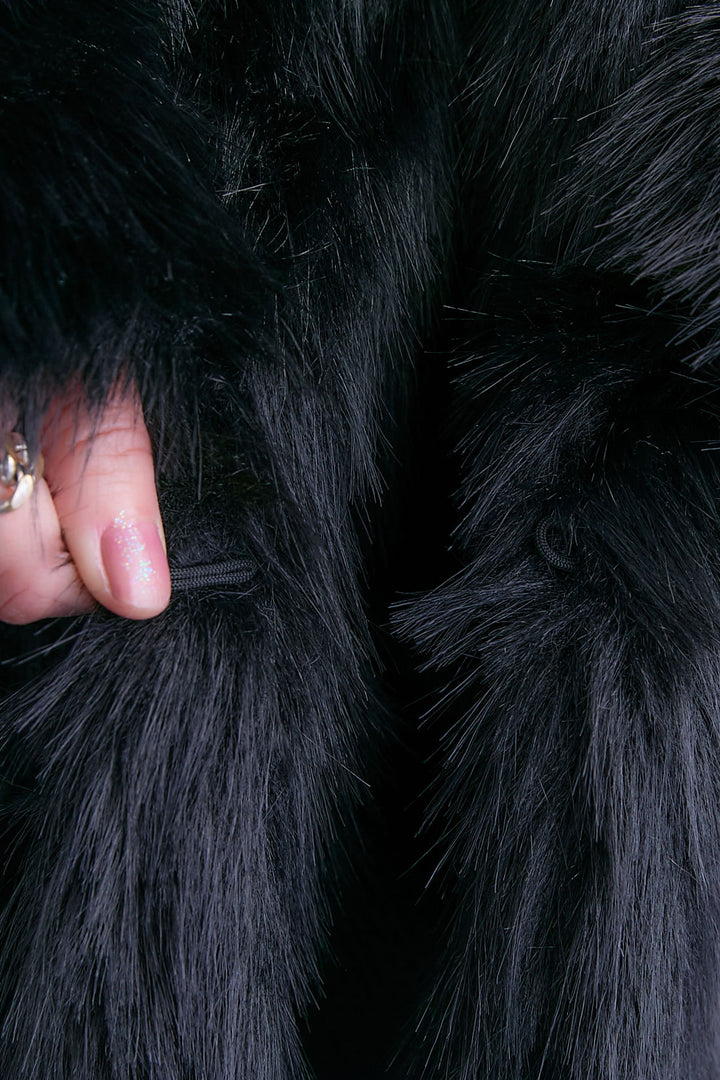 【SET】テーラードカラーファーコート+グレンチェックプリーツスカート(2set)