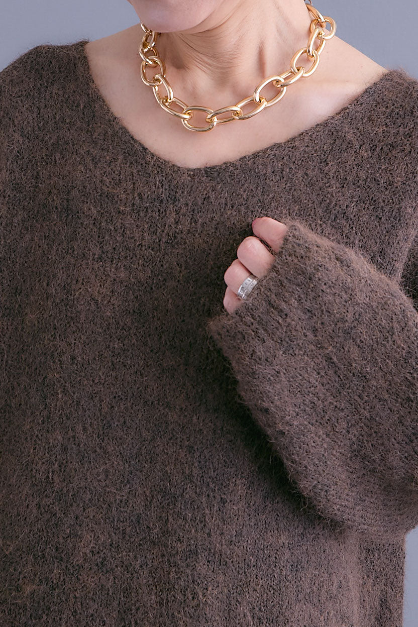 【予約】カーデケープVネックニット