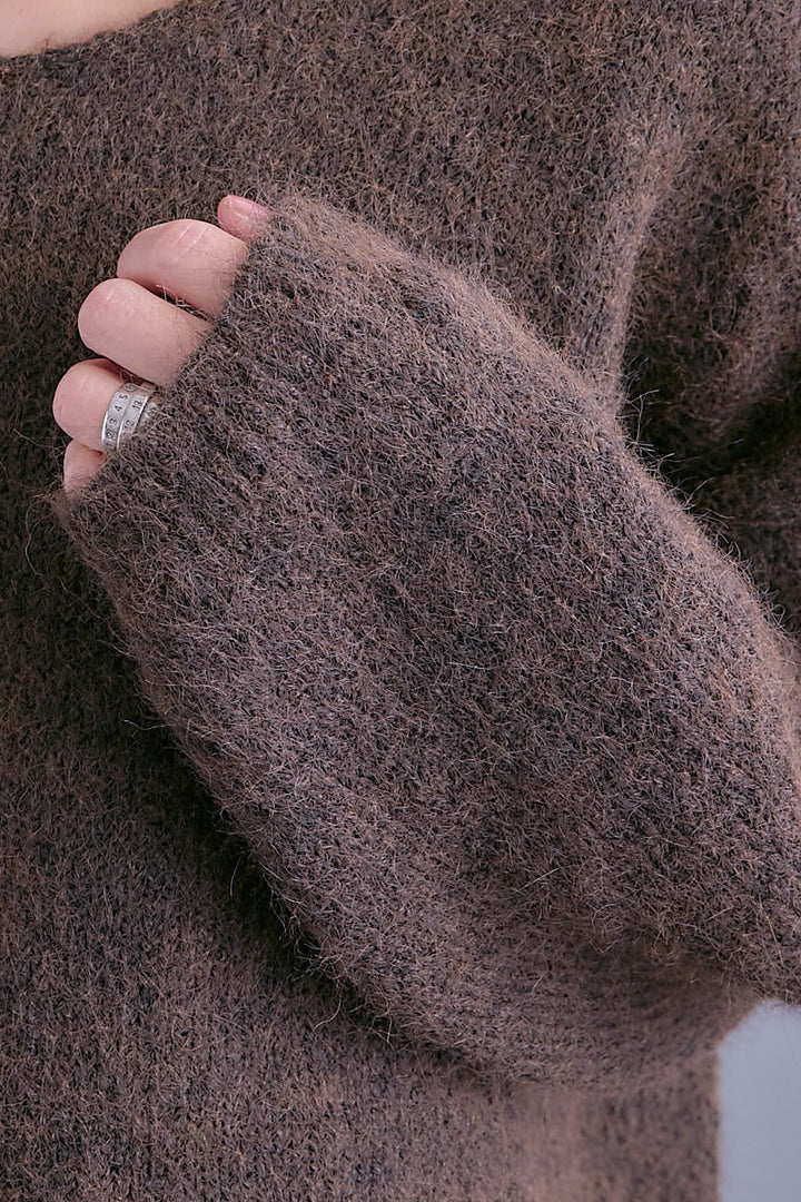 【SET】カーデケープVネックニット+グレンチェックプリーツスカート(2set)