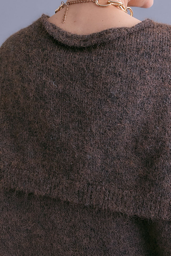 【予約】カーデケープVネックニット