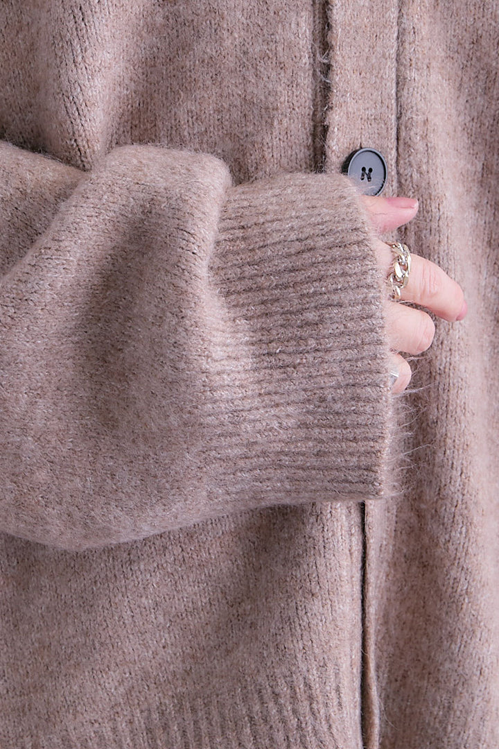 【予約】Vネックニットカーディガン&ストールSET