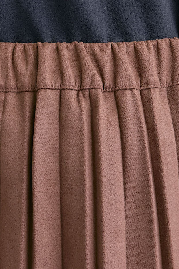 【予約】スエードロングプリーツスカート