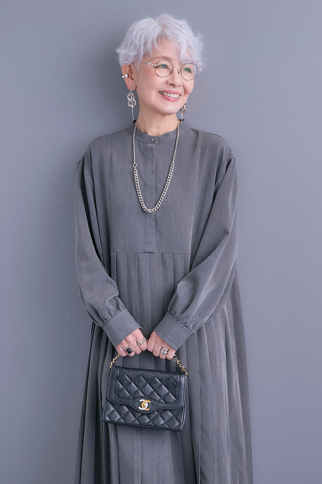 【予約】イレギュラープリーツワンピース