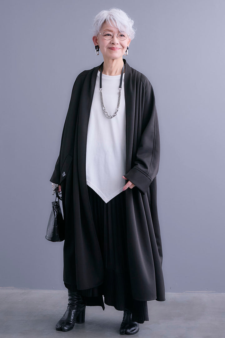 【予約】ノーカラーコートライクカーディガン