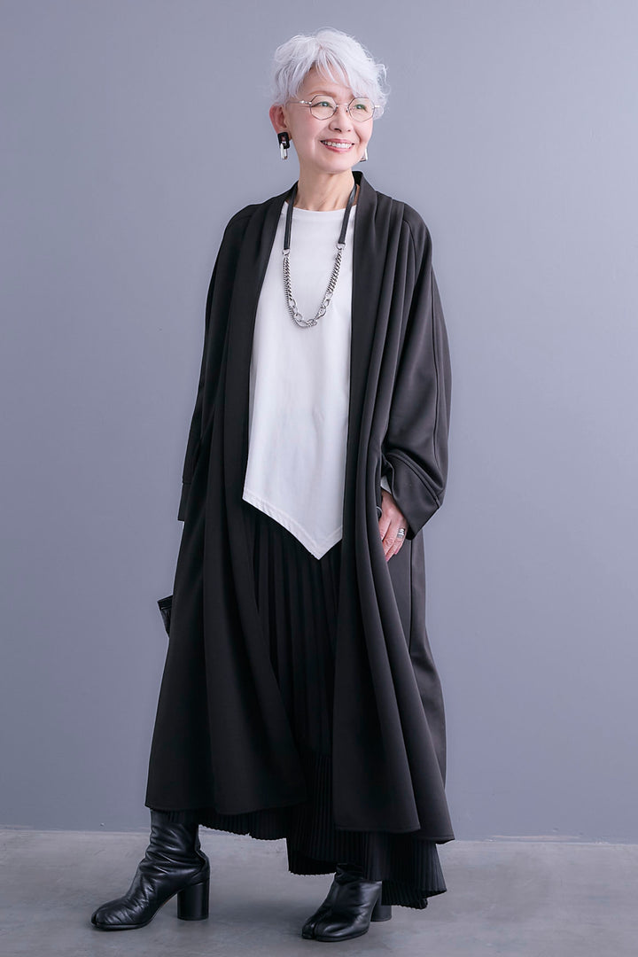 【予約】ノーカラーコートライクカーディガン