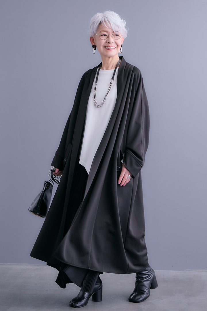 【予約】ノーカラーコートライクカーディガン