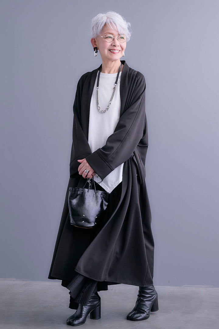 【予約】ノーカラーコートライクカーディガン