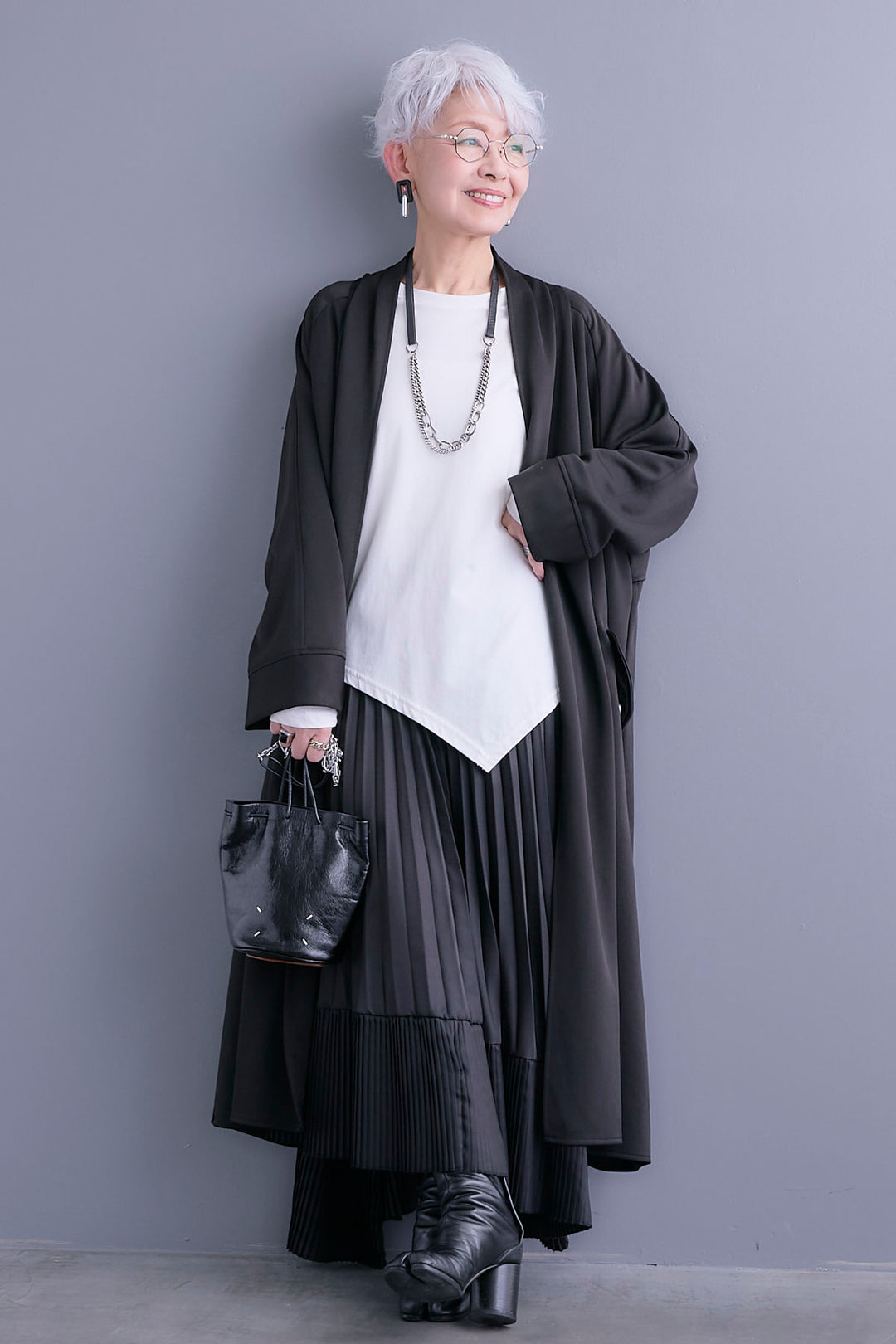 【予約】ノーカラーコートライクカーディガン