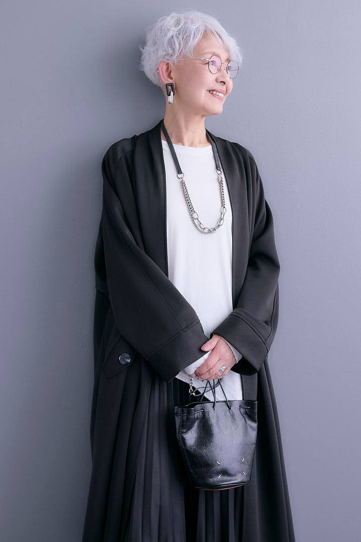 【予約】ノーカラーコートライクカーディガン