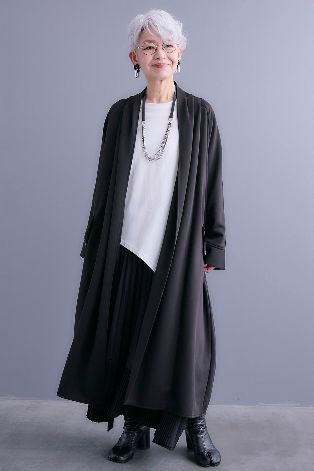 【予約】ノーカラーコートライクカーディガン