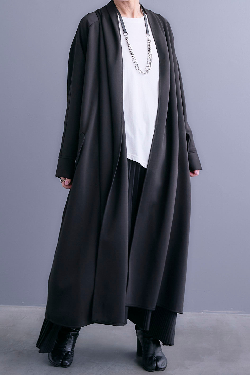 【予約】ノーカラーコートライクカーディガン