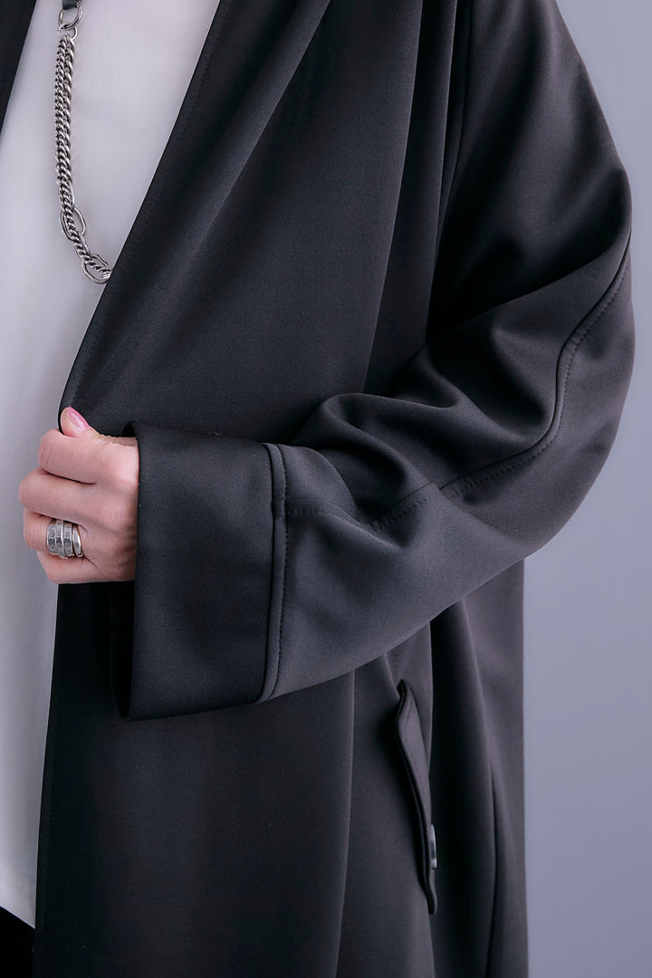 【予約】ノーカラーコートライクカーディガン