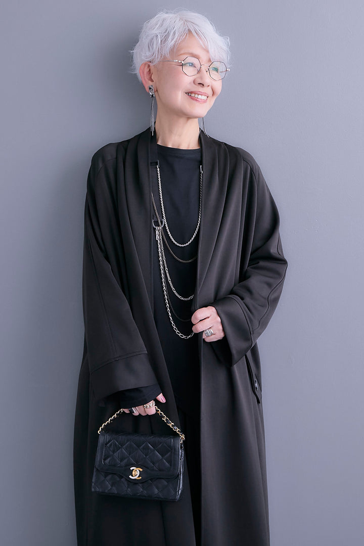 【予約】ノーカラーコートライクカーディガン