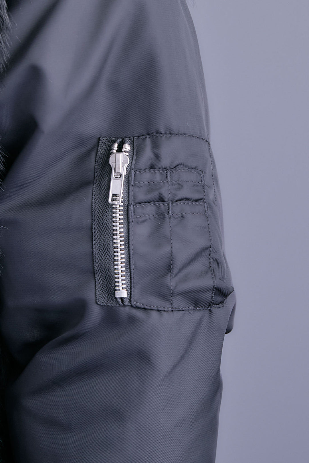 【予約】ファーシャギーMA-1ブルゾン