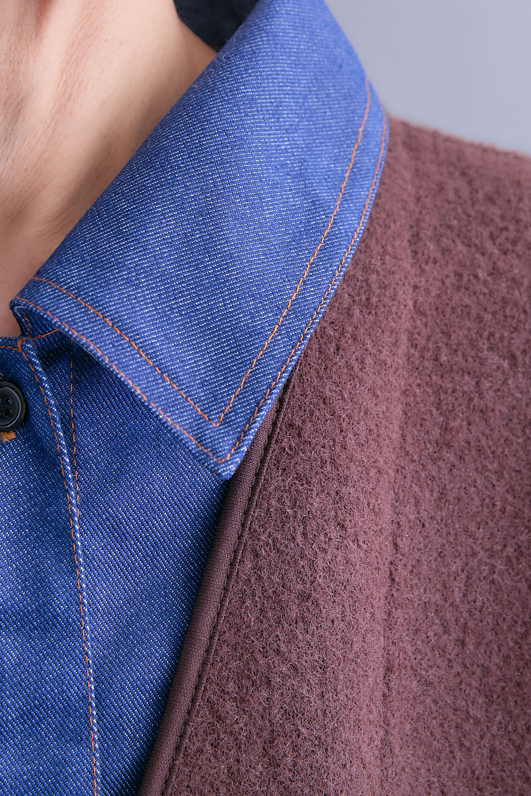 【SET】デニムレイヤードデザインカーディガン+グレンチェックプリーツスカート(2set)