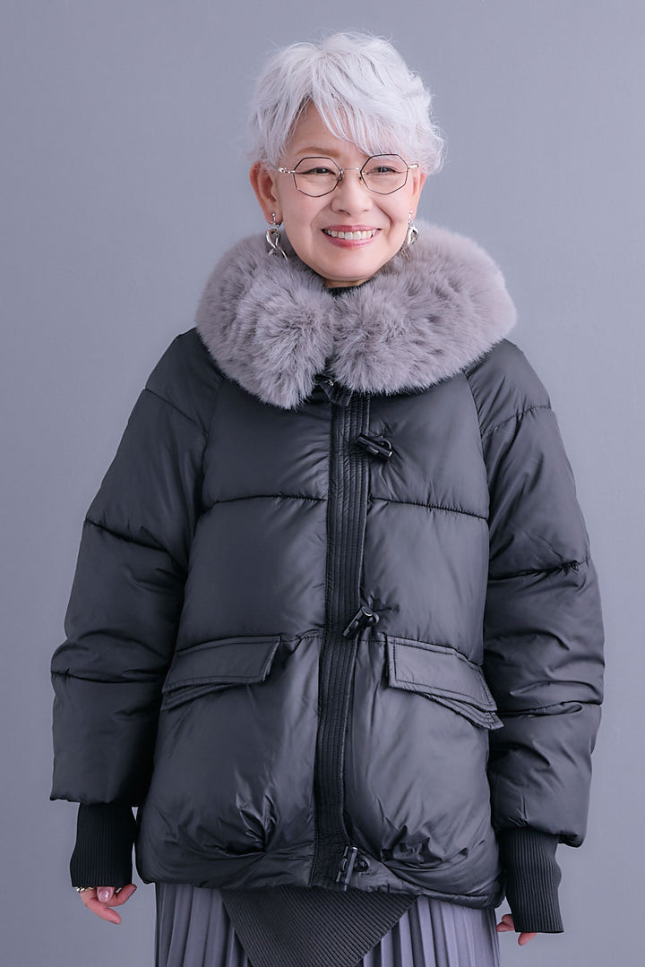 【予約】ファーカラーパディングコート