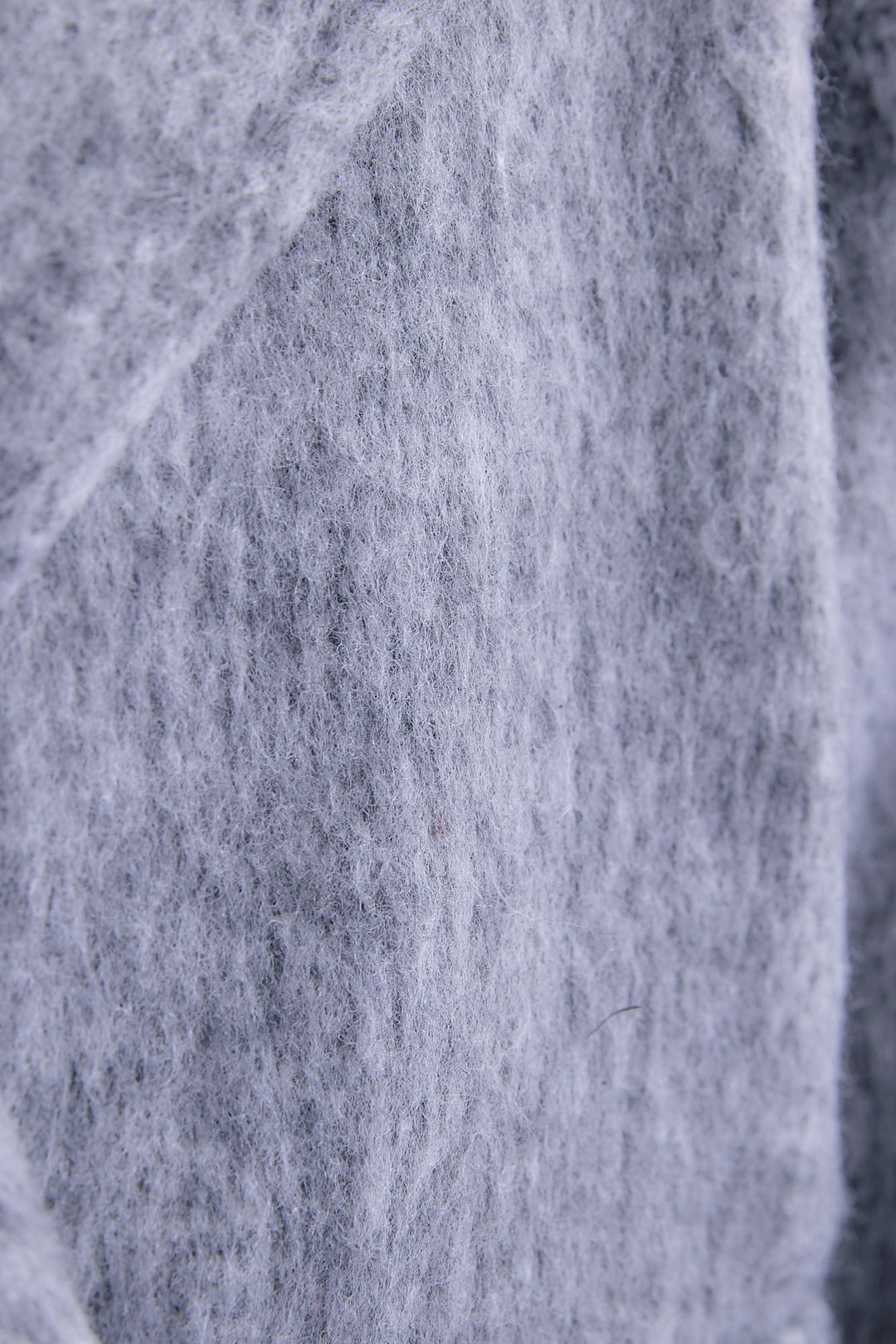 【SET】アシンメトリーオーバーニット+ワイドラペルコクーンスリーブシャギーコート+アシンメトリープリーツスカート(3set)