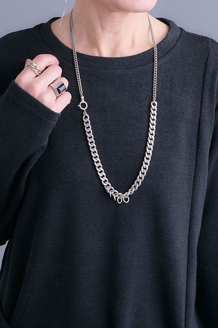 【SET】ウエストベルトアシンメトリーニットトップス+アシンメトリープリーツスカート(2set)