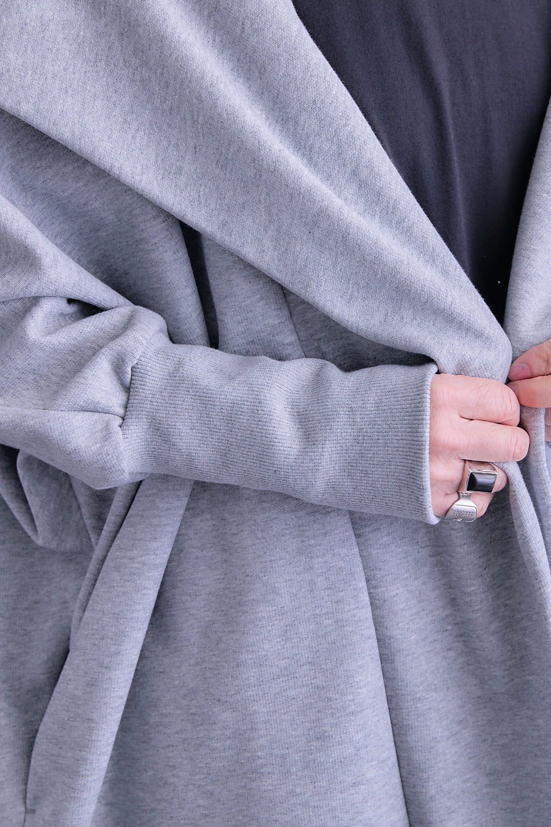 【予約】裏起毛ドルマンガウン